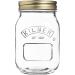 Kilner Round Glass Screw Top Lid Preservation Storage Jar 0.5 L & 2 x 50 Lollipop Craft Sticks (Natural or Colored) (Coloured) 0.5 Litre + Lollipop Craft Sticks - Buy Online on GoSupps.com