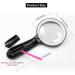 Magnifying Glass with Light  10X Handheld Large Magnifying Glass 12 LED Illuminated Lighted Magnifier for Macular Degeneration  Seniors Reading  Soldering  Inspection  Coins  Jewelry  Exploring - Buy Online on GoSupps.com
