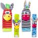 4PC Baby Rattling Toys Set - Plush Wrist & Socks Rattles for Newborn Development | Ideal Gift for 0-12 Months Boys & Girls - Buy Online on GoSupps.com