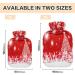 KCLDECI Hot Water Bottle with Cover - 2L Red Christmas Foot Warmer for Pain Relief & Heat Therapy - Buy Online on GoSupps.com