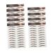 Beavorty 36 Sheets Waterproof Eyebrow Stickers False Eyebrows Imitation Eyebrow Make up 3d Template