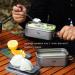 ATiAP Titanium Bento Lunch Box Set - 1200ML & 800ML - Outdoor Camping & Hiking Food Container - with Lid, Handle, Bag - Mess Kit for Picnic & Daily Use - Buy Online on GoSupps.com