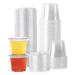 Galashield 50 Sets - 5.5 oz. Jello Shot Cups Condiment Containers with Lids | Sauce Cups, Portion Cups, Dressing Container | Small Plastic Containers with Lids