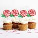 Keaziu 24 Pcs Rose Flower Cupcake Topper Picks Pink and Green Roses Flower Double Layered Design for Wedding Anniversary Mother's Day Valentine's Day Cupcake Decoration Green - Buy Online on GoSupps.com