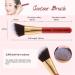 Ducare 10-Piece Professional Makeup Brush Set with Cosmetic Bag | Premium Synthetic Kabuki & Eye Brushes for Flawless Blending - Buy Online on GoSupps.com