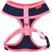 Puppia Soft Harness II - Comfortable Adjustable Dog Harness for Small & Medium Dogs - Navy Blue S - Buy Online on GoSupps.com