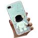 Tivenfezk Nadoli for iPhone 7 Plus/8 Plus astronaut Hidden Stand Shell caricature glitter stand soft silicone bling transparent protective cover iphone 7 plus/8 plus green