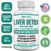 Liver Cleanse Detox Supplement with Artichoke Extract - 22 Herbs for Liver Health - Milk Thistle, Dandelion, Turmeric & More - 60 Capsules - Buy Online on GoSupps.com