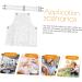 FRCOLOR Kitchen barber apron hair dresser apron hairstylist aprons for women unisex apron oil resistant clear apron kitchen apron cooking apron dishwashing apron tpu white Miss Apron - Buy Online on GoSupps.com