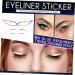 Abaodam 12 Sets Paper Stage Eyeliner Sticker Eyeliner Decal Eyeliner Sticker Makeup Tool - Buy Online on GoSupps.com