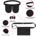 Adjustable Mastectomy Drainage Pouch with Shower Bag - Black Waist Belt for Breast Reduction Augmentation Recovery Support - Buy Online on GoSupps.com