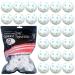 Practice Golf Balls Plastic Hole Colored Value 12/24 Pack Bulk Set, Hollow Ball for Kids Men Women Indoor Outdoor Driving Range Swing Training White 24 PCS