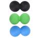 Verdant touch fitness fascia ball tpr yoga massage ball set portable fitness fascia gymnastics ball for muscle relaxation black green blue
