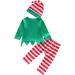 LIKPOJA Newborn Baby First Christmas Elf Outfit with Elf Hat | Santa Costume for Baby Girls and Boys 3-6 Months | Green Elf Romper - Buy Online on GoSupps.com