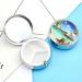 Round Pill Box - Tropical Holidays Print | 3 Compartment Medicine Organizer | Decorative Metal Portable Pocket Pill Case Style-32 - Buy Online on GoSupps.com