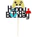 Arthsdite 1Pc Video Game Happy Birthday Cake Topper Video Game Cake Pick Game On Controllers GamePad Cake Decoration for Game Theme Baby Shower Kids Boys Girls Birthday Party Supplies - Buy Online on GoSupps.com