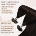 Hetto Real Hair Bond Extensions - Darkest Brown #2 40cm 50g | Premium Remy Hair 16 Inch Bonding Extensions - Buy Online on GoSupps.com