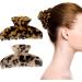 WY LIGHTING LEVEL 2 Pcs Hair Claw Clips for Women Girls - dark leopard + light leopard