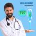 Buy Boncare Thermometer for Adults - Fast 10-Second Oral Fever Thermometer with Blue Display | International Shipping - Buy Online on GoSupps.com
