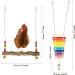 Allazon 5-Piece Chicken Toy Set: Natural Wood Swing Vegetable Skewers & Xylophone for Happy Hens - Perfect for Chicks! - Buy Online on GoSupps.com