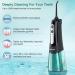 INSMART Cordless Water Flosser - USB Rechargeable Oral Irrigator with 300ML Tank, IPX7 Waterproof, 4 Modes for Home & Travel - Buy Online on GoSupps.com