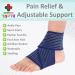 Ankle Support for Kids & Teens - Ankle Brace Wrap for Sprained Ankle & Strains Adjustable Injury Recovery & Compression Fit - Gymnastics/Football/Hocky/Running Fits Adult Size 4 to 9 - Buy Online on GoSupps.com