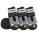 Eyin dog shoes Paw protection 4 pieces of water-repellent dog shoes with non-slip sole and reflective Velcro fastener for small medium and large dogs outdoor sports gray size 3 size 3: width 4.7 cm Q-gray-water-repellent (4 pieces)