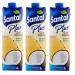 Santal Parmalat Plus Fruit Juice Pineapple and Coconut Fruit juice with a drop of milk Velvety flavor Refreshing drink Tetrapack 1000 ml