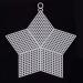 Needlework Canvas,JUSTDOLIFE 12PCS Needlepoint Canvas Star Shape Plastic Canvas Blank Canvas for DIY Craft
