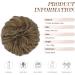 FESHFEN Messy Bun Hair Piece Scrunchie | Wavy Curly Chignon Ponytail Extension in Dirty Brown | 38g 10/16# | Women, Girls, Kids | 1PCS - Buy Online on GoSupps.com