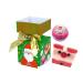 Bomb Cosmetics Jingle Bell Rock Mini Cracker Gift Set with Pure Essential Oils Ginger & Cinnamon Bath Bomb & Bergamot & Cinnamon Soap