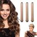 Yeria 3 pieces curls without heat curly winder overnight overnight blowout curly band curly winder for sleeping Heatless Curls Band curlers large for all hair types khaki