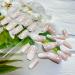 24PCS White Tip Gradient Pink Press On Nails - Medium Square & Glitter Designs - Full Cover Acrylic False Nails for Women & Girls - Buy Online on GoSupps.com