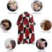 Red Roses Black White Plaid Barber Cape - Professional Hair Cutting Apron for Kids - Buy Online on GoSupps.com