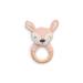Jollin Baby Deer BeiÃring - Pale Pink Wooden Rattle & Teething Toy - Eco-Friendly Cotton - Perfect Baby Gift - International Shipping - Buy Online on GoSupps.com
