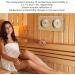 Mini Moisturizer & Thermometer - Double Display Wood Hygrometer for Home Office Baby Room & Sauna - Buy Online on GoSupps.com