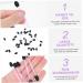 SOESFOUFU 100pcs Eye Shadow Stick Dual Sides Eye Shadow Sponge Eyeliner Brush Eyeshadow Rubber Cotton Black 7.5x0.5cm Black - Buy Online on GoSupps.com