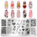 WOKOTO 6Pcs Heart Nail Stamping Plates - Nail Art Stamps Kit for Women and Girls - Buy Online on GoSupps.com
