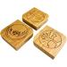 Wachsmann Bamboo Empty Powder Compact with Mirror - Refillable 3-Piece Set | Eco-Friendly Makeup Organizer - Buy Online on GoSupps.com