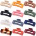 Sisiaipu 4.1 Inch Large Hair Claw Clips 12 Pcs for Thick Hair - Matte Square Hair Clips for Women and Girls - Buy Online on GoSupps.com