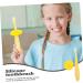 Homsfou Soft Silicone Baby Travel Toothbrush - Mouth Freshening Food-Grade Yellow - 1 Pack - Buy Online on GoSupps.com
