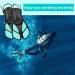 Open Heel Adjustable Swim Fins for Snorkeling - Blue XS - Buy Online on GoSupps.com