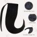 Hetto Remy Real Hair Ponytail Extensions - Black Braid & Wrap Around 50cm 100g - Buy Online on GoSupps.com