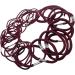 Topkids Accessories 36pc Thick & Thin Hair Bobbles for Girls and Women Hair Elastics Thin Hair Bands Thick Hair Bobbles Elastic Hair Bands Hair Accessories Hair Ties Hair Elastic Bands (Burgundy) - Buy Online on GoSupps.com