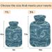 Buy Naanle Japanese Waves Heat Bottle | 2L Hot Water Bottle for Pain Relief & Therapy - Transparent Bag Included - Buy Online on GoSupps.com