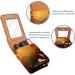 Travel Lipstick Organizer Case - Portable Makeup Bag with Mirror | Autumn Leaves Design | Perfect for On-the-Go Beauty - Buy Online on GoSupps.com