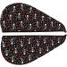 Hair Towel Wrap - Quick Drying Hair Turban with Button | Skeleton with Roses Design - Buy Online on GoSupps.com