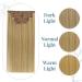 Runature Real Hair Clip-in Extensions - 50cm Highlights Gold & Light Blonde #16P24 120g Invisible 7-Piece Set - Buy Online on GoSupps.com