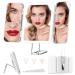 TOUCHFEEL Travel Makeup Mirror with Light, Rechargeable 1X/3X/7X Magnifying Lighted Vanity Mirror with 72 LED, Portable LED Makeup Mirror with 3 Color Lights and Touch Sensor Design (White)