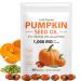 Pumpkin Seed Oil with Saw Palmetto Capsules 300 Softgels Cold Pressed Pure Virgin Oil Essential Fatty Acids & Phytosterols Supports Hair Urinary Bladder & Prostate Health Dietary Supplement 300 Count (Pack of 1)